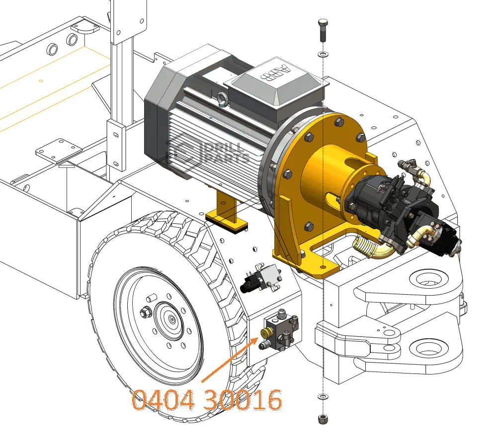 040430016 / 0404 30016  VALVULA REG. FLUJO SIST. ROTACION 