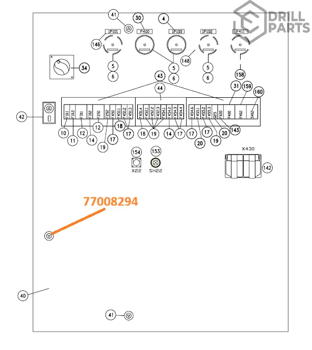  77008294  LOCK  DEVICE JUMBO DD311 / DD210