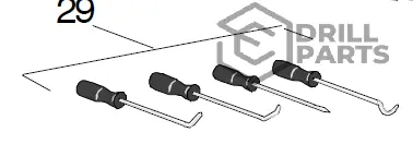 833 710 99 / 83371099  SEALS REMOVING SET  RDX5 / HLX5 EXTRACTOR DE ORING