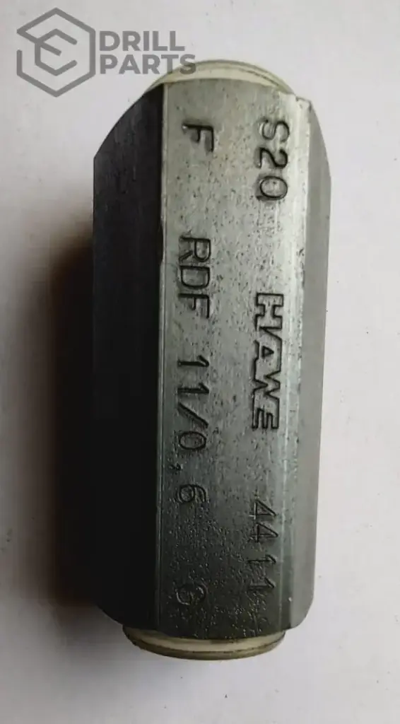 HAWE RDF 11/0,6   Válvula antirretorno de estrangulación con estrangulador   500BAR   12L/MIN   ROSCA G 1/4                                                           