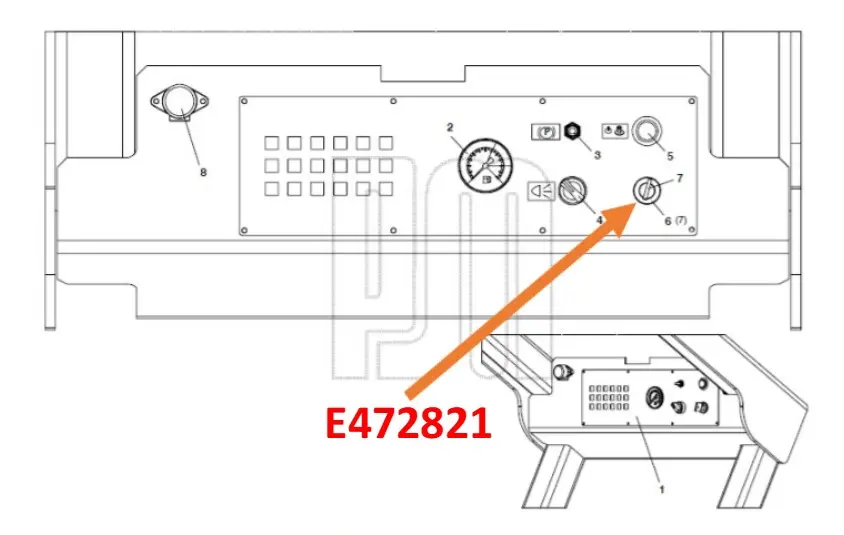 E472821 LLAVE DE ARRANQUE ROBOT PUTZMEISTER SPM 4210 