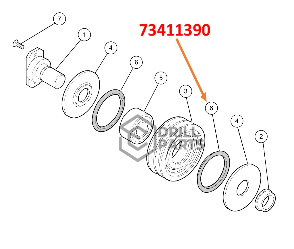 73411390  RETEN PROTECTOR POLEA  