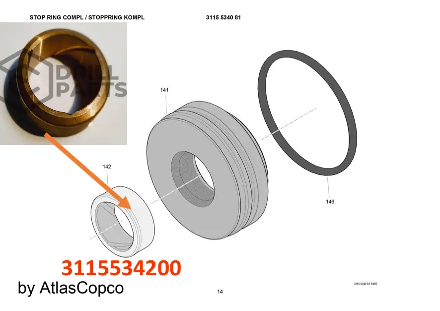 3115534200 GUIDE COP 1838HD+ EPIROC