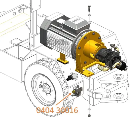 040430016 / 0404 30016  VALVULA REG. FLUJO SIST. ROTACION 