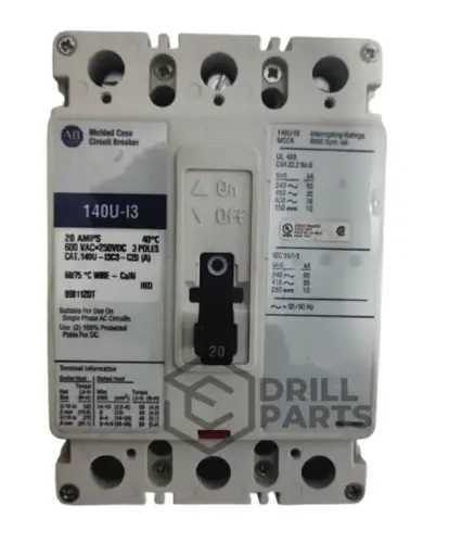 AB 140U-I3   20AMPS  600VAC-250VDC 3POLOS 