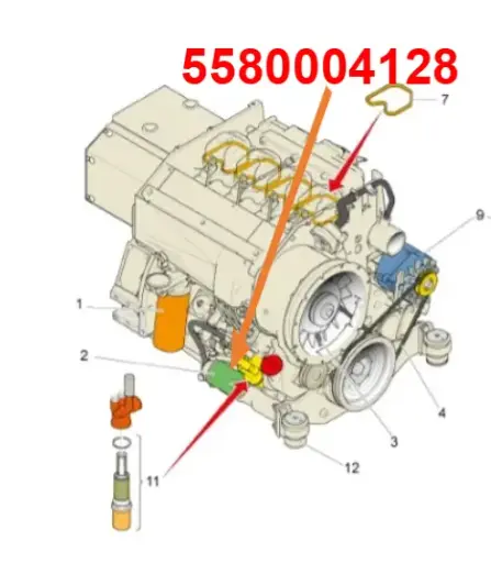 5580004128 FILTRO PETROLEO    MOTOR DEUTZ 914 JUMBO S1D