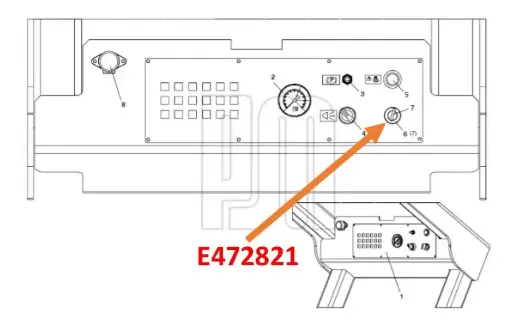 E472821 LLAVE DE ARRANQUE ROBOT PUTZMEISTER SPM 4210 