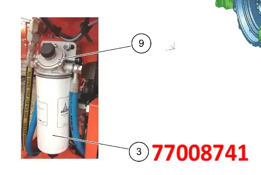  77008741 FILTRO SEPARADOR JUMBO DD311/ DS311