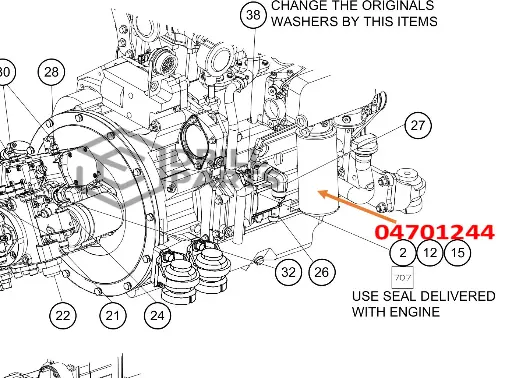 04701244  ENGINE OIL FILTER JUMBO DD311 / DS 311