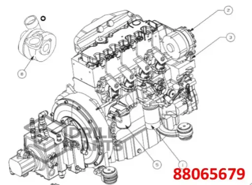 88065679  FILTRO COMBUSTIBLE  JUMBO DD310