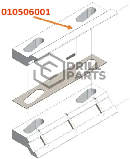 010506001 SOPORTE PLACA DESLIZANTE SUPERIOR JUMBO TROIDON 55XP / BOLTER 88