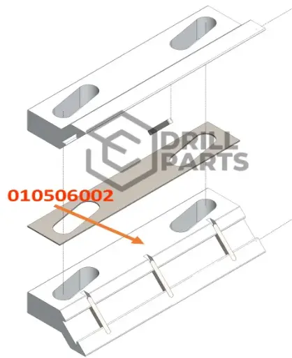 010506002 SOPORTE PLACA DESLIZANTE INFERIOR JUMBO  TROIDON 55XP / BOLTER 88