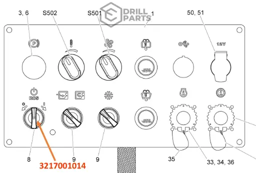 3217001014 PALM GRIP SCOOP ST7 / DUMPER MT2010  