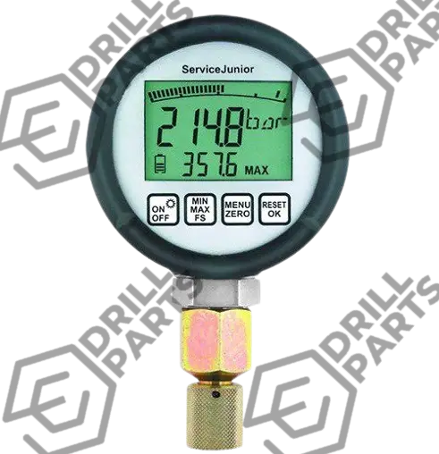 MANOMETRO DIGITAL PARKER 0-600 BAR      -La memoria Min./Máx. capta las pérdidas de presión y los picos momentáneos.                    -Adecuado para medir las presiones de los sistemas hidráulicos y neumáticos.