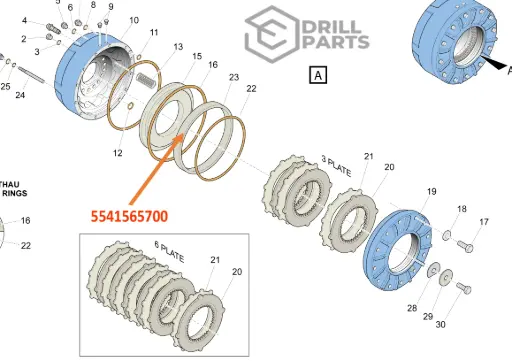 5541565700 BRAKE PISTON SCOOP ST2G