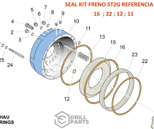 SEALING KIT BRAKE - KIT DE FRENO SCOOP ST2G