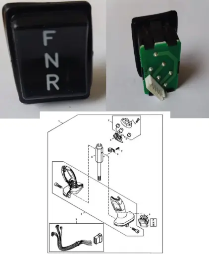 LW9968581 INTERRUTOR  F N R  CARGADOR 544K / 644K / 624K / 744K / 844K  JOHN DEERE