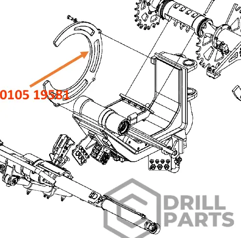   0105 19581 GUIADOR DE CARRUSEL DE BARRA BOLTER 99